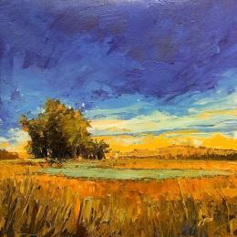 Painting El descanso by Max Pedreira | Painting Impressionism Acrylic Landscapes