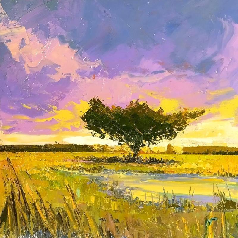 Peinture El jilguero par Max Pedreira | Tableau Impressionnisme Paysages Acrylique