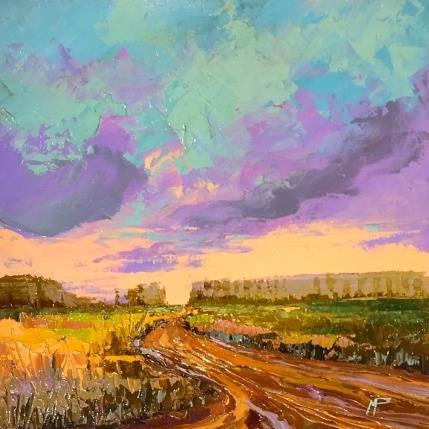 Peinture Un camino par Max Pedreira | Tableau Impressionnisme Acrylique Paysages