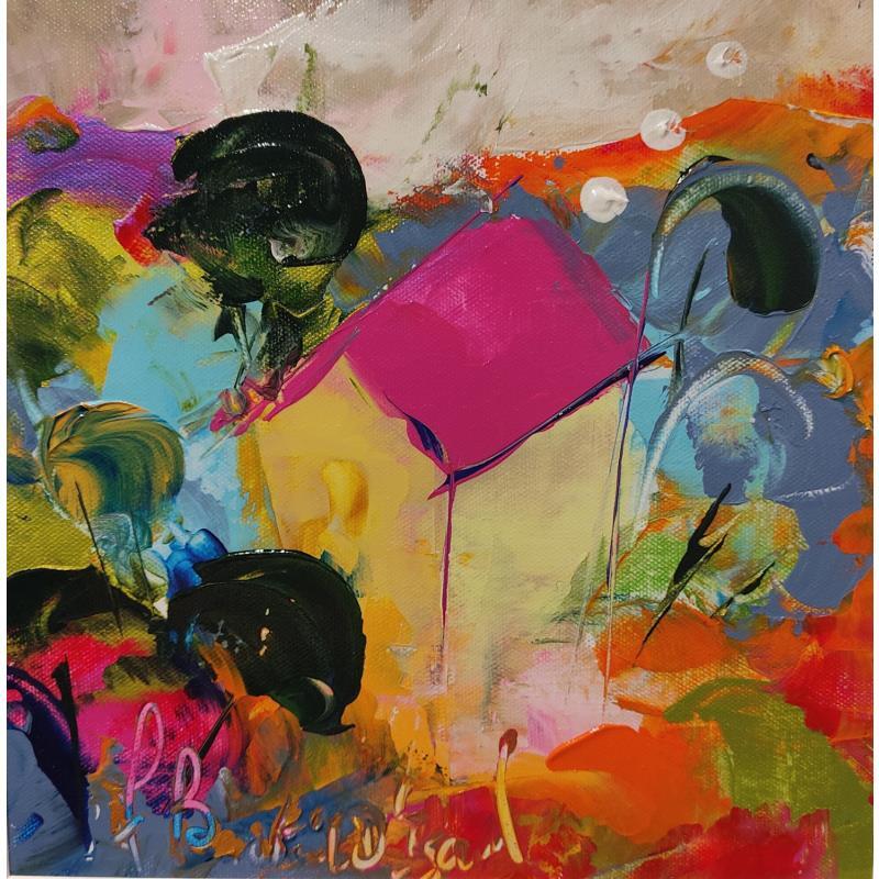 Peinture Mas en provence par Bastide d´Izard Armelle | Tableau Abstrait Paysages Architecture Acrylique