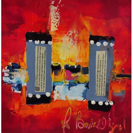 Painting Sonnet pour hélène by Bastide d´Izard Armelle | Painting Abstract Acrylic Architecture