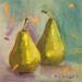 Peinture Poires par Aubert Nawel | Tableau Figuratif Natures mortes Huile