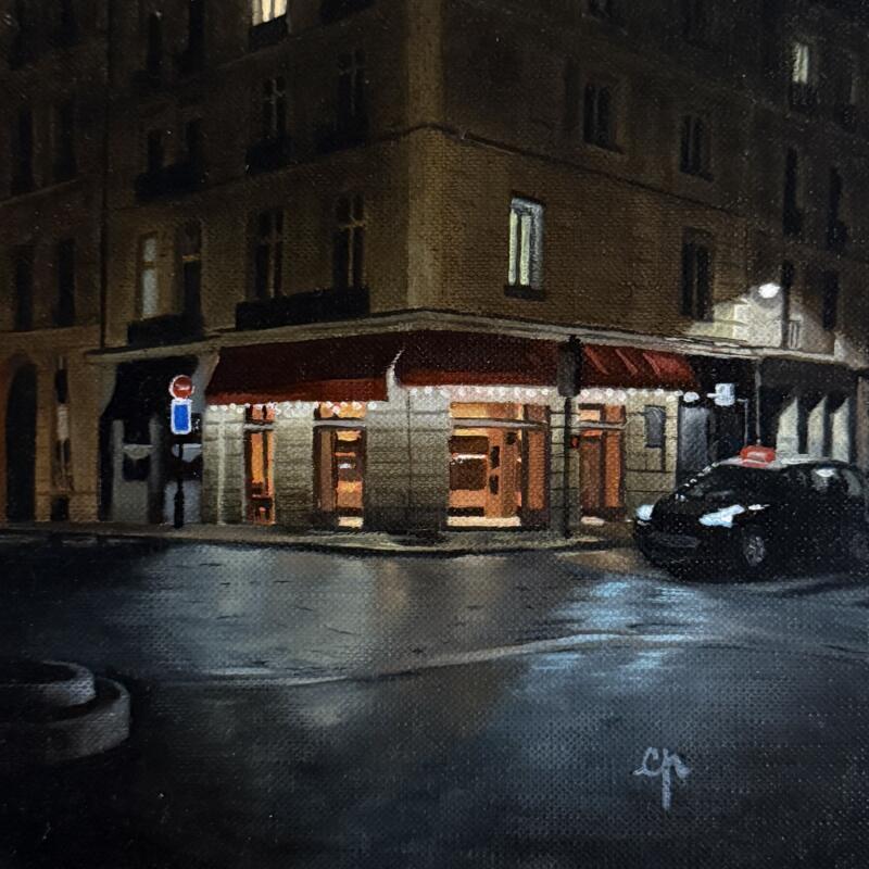 Painting Rue des Deux Ponts by Poulain Clément | Painting Figurative Urban Oil