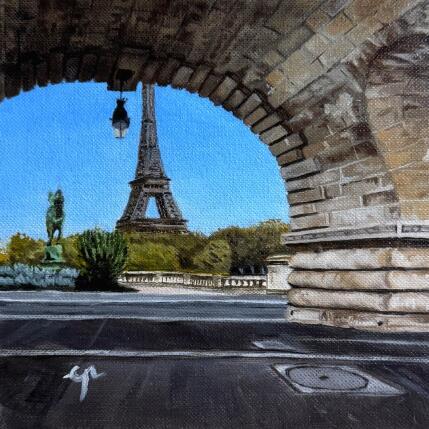 Peinture Sous Bir-Hakeim par Poulain Clément | Tableau Figuratif Huile Urbain