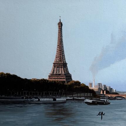 Peinture Petit matin par Poulain Clément | Tableau Figuratif Huile Paysages, Urbain