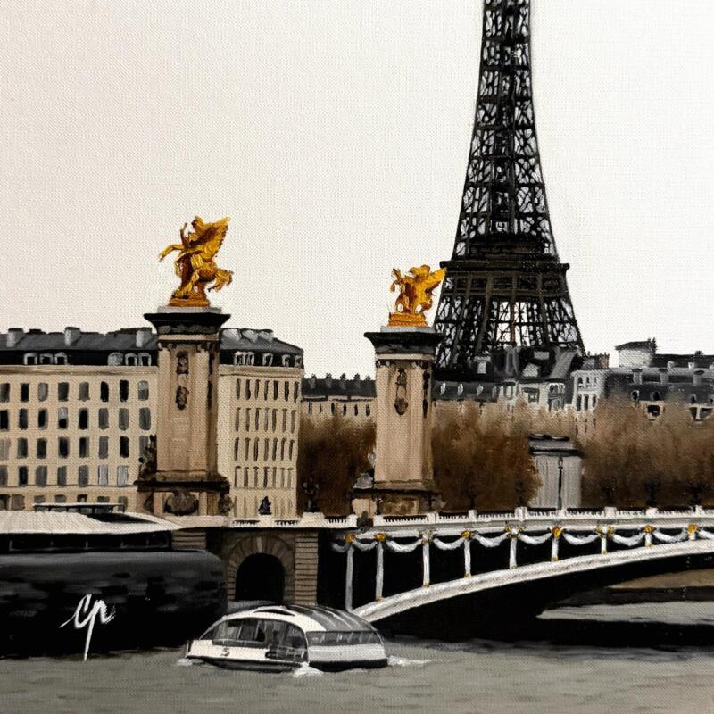 Peinture Paris et oui par Poulain Clément | Tableau Figuratif Paysages Urbain Huile