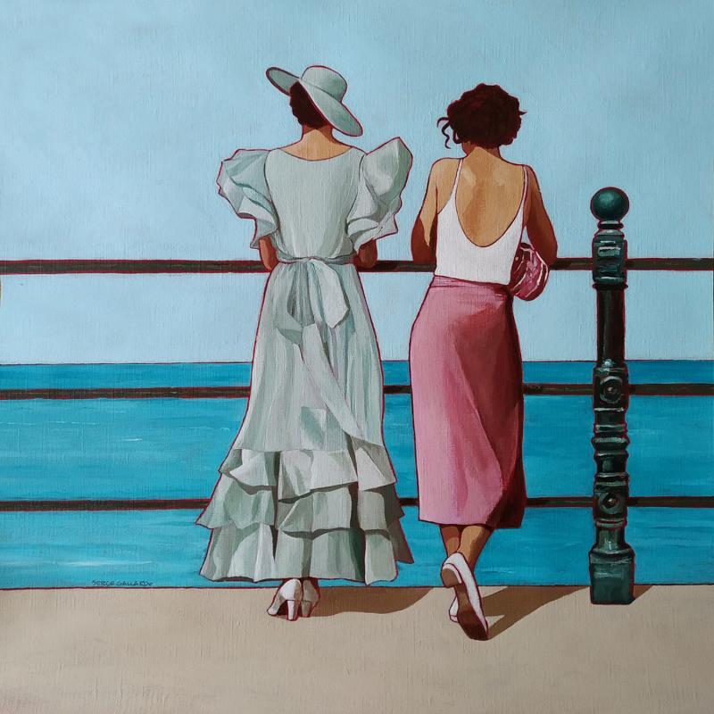 Pintura Pénélope bavarde... por Gallardo Serge | Pintura Figurativo Life style Acrílico