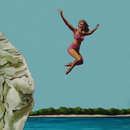 Peinture Pénélope fait la folle... par Gallardo Serge | Tableau Figuratif Acrylique Scènes de vie