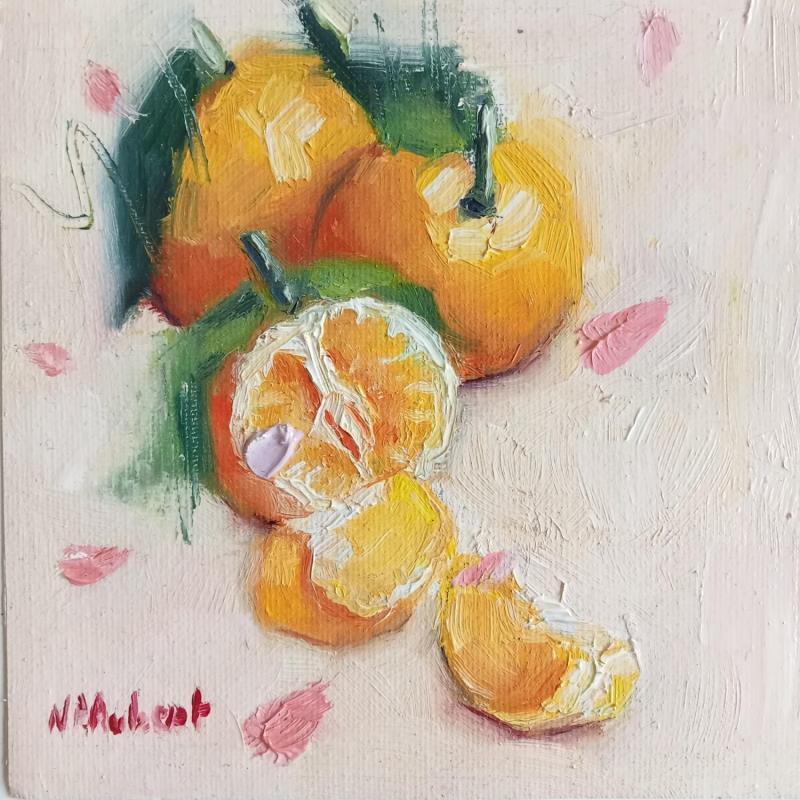 Gemälde Les clémentines von Aubert Nawel | Gemälde Figurativ Stillleben Öl