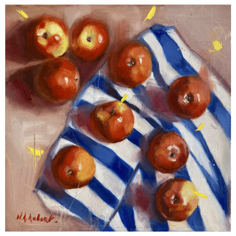 Painting Abondance by Aubert Nawel | Painting Figurative Still-life Oil