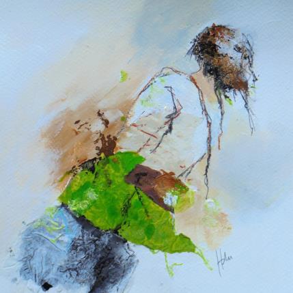 Peinture SHANNA par Han | Tableau Figuratif Acrylique, Encre, Papier Portraits