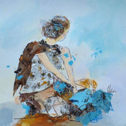 Painting THALIE by Han | Painting Figurative Acrylic, Ink, Paper Pop icons, Portrait