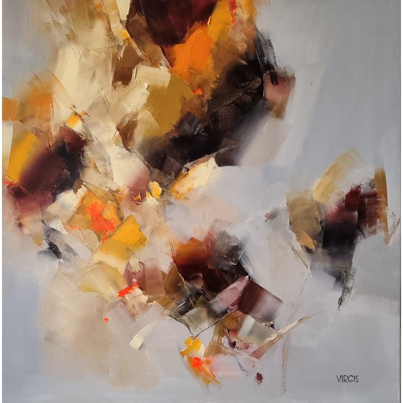Peinture Towards beautiful days par Virgis | Tableau Abstrait Minimaliste Huile