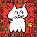 Painting The happy cat by Ralau | Painting Raw art Animals Acrylic Posca