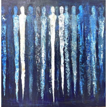 Painting Complicité by Rocco Sophie | Painting Raw art Acrylic, Gluing, Sand