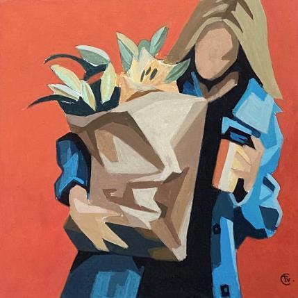 Peinture Week end par Colin Véronique | Tableau Figuratif Acrylique Portraits, Scènes de vie