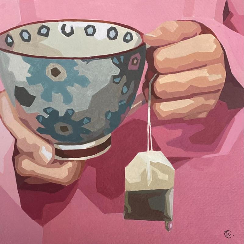 Gemälde Reveil von Colin Véronique | Gemälde Figurativ Porträt Alltagsszenen Stillleben Acryl