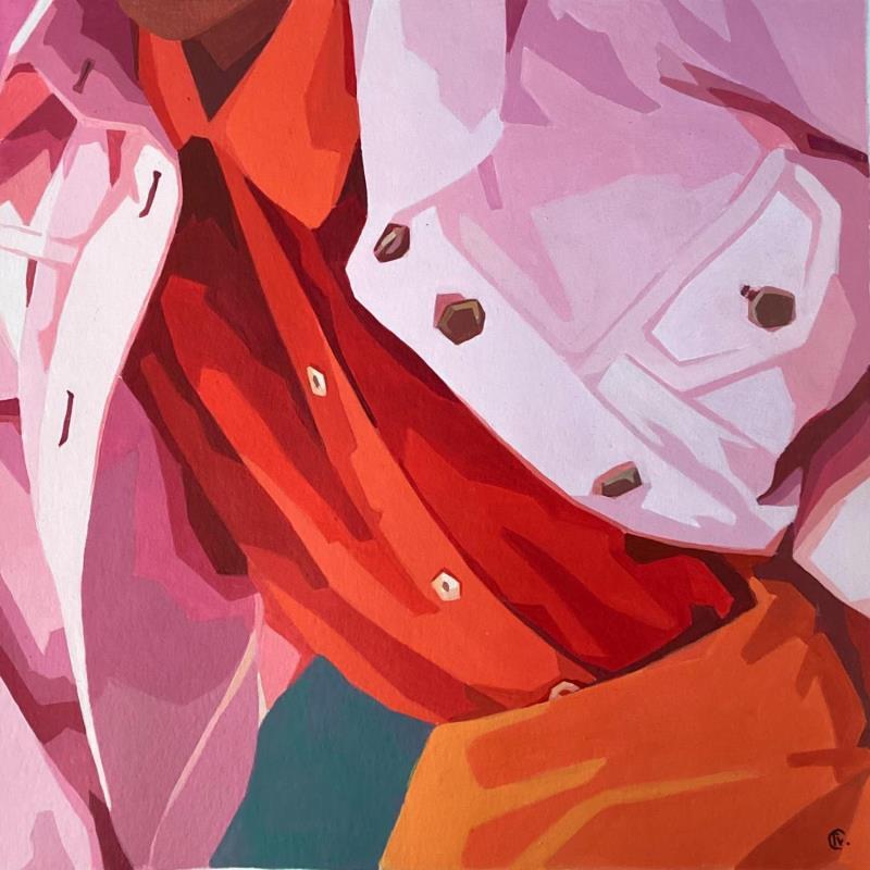 Gemälde Printemps von Colin Véronique | Gemälde Figurativ Porträt Modus Alltagsszenen Acryl