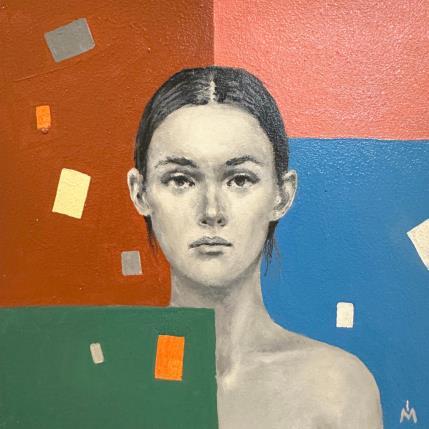 Peinture Hide and seek par Ivanova Margarita | Tableau Pop-art Huile Portraits