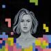 Peinture Tetris par Ivanova Margarita | Tableau Pop-art Portraits Huile