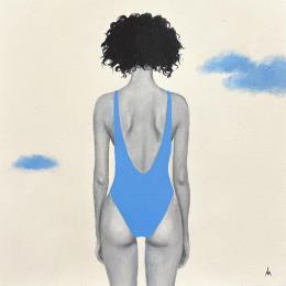 Painting Reverse side by Ivanova Margarita | Painting Surrealism Oil Nude