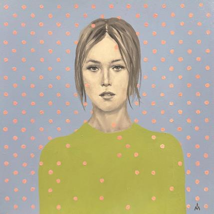 Pintura Pink rain por Ivanova Margarita | Pintura Pop art Aceite Retrato