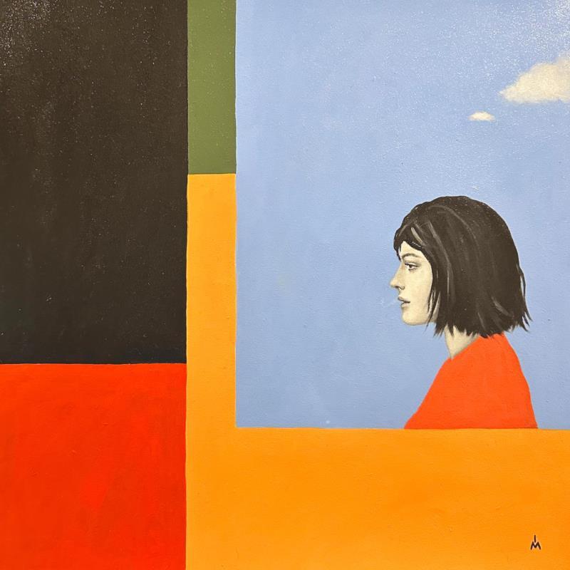 Peinture In the future par Ivanova Margarita | Tableau Pop-art Portraits Huile