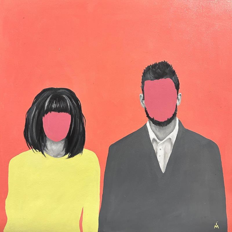 Peinture Wedding par Ivanova Margarita | Tableau Pop-art Scènes de vie Huile