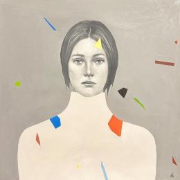 Gemälde Fog  von Ivanova Margarita | Gemälde Surrealismus Öl Porträt