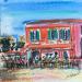 Gemälde  Rouge café  von Hoffmann Elisabeth | Gemälde Figurativ Urban Aquarell