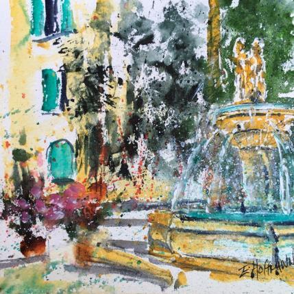 Peinture  Au frais par Hoffmann Elisabeth | Tableau Figuratif Aquarelle Nature, Paysages, Scènes de vie