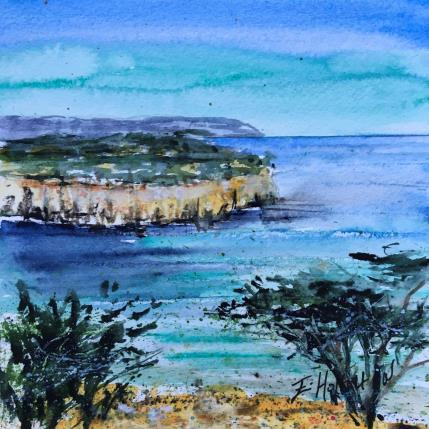 Painting  Belle vue  by Hoffmann Elisabeth | Painting Figurative Watercolor Landscapes, Marine