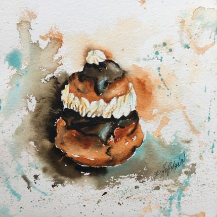 Painting Religieuse très chocolatée by Hoffmann Elisabeth | Painting Figurative Watercolor Life style, Pop icons, Still-life