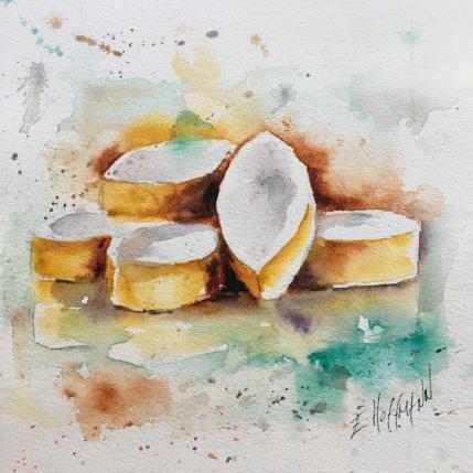 Painting Cinq Calissons d’Aix by Hoffmann Elisabeth | Painting Figurative Watercolor Pop icons, Still-life, Urban