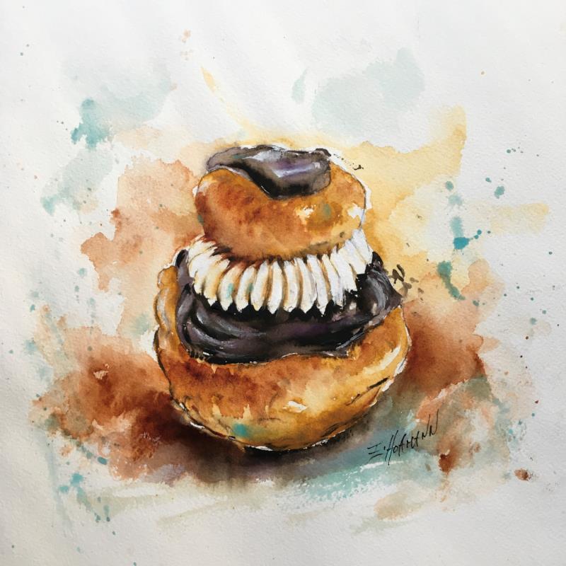 Peinture  Religieuse charnue par Hoffmann Elisabeth | Tableau Figuratif Urbain Scènes de vie Natures mortes Aquarelle