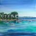 Painting Au bout du Cap by Hoffmann Elisabeth | Painting Figurative Marine Watercolor