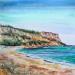Painting Vue sur le Cap by Hoffmann Elisabeth | Painting Figurative Marine Watercolor