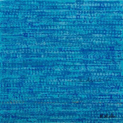 Peinture Lagune 1 par Hirléa Marina | Tableau Abstrait Huile