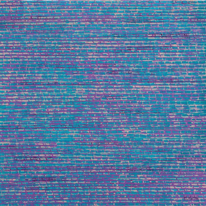 Painting Corail 5 by Hirléa Marina | Painting Abstract Oil