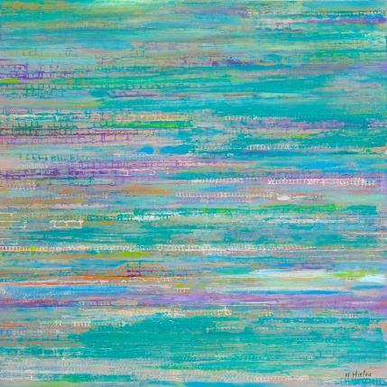 Painting Paysage d'été by Hirléa Marina | Painting Abstract Oil