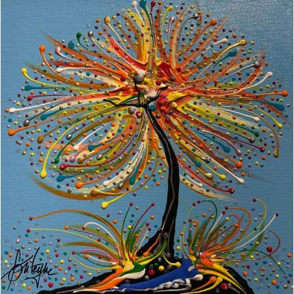 Painting Dans notre ciel by Fonteyne David | Painting Figurative Acrylic Nature