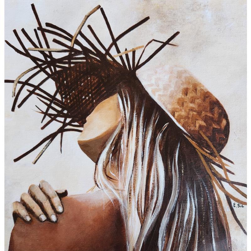 Peinture Geraldine par Sie Evelyne | Tableau Figuratif Scènes de vie Acrylique