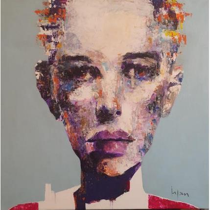 Painting Pensée by Yavru Irfan | Painting Figurative Oil Portrait