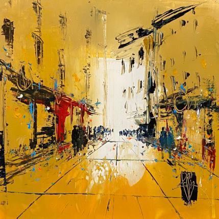 Painting Scène de ville by Raffin Christian | Painting Figurative Oil Urban
