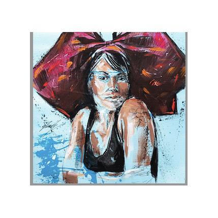 Painting ROSI by Istraille | Painting Figurative Acrylic Portrait