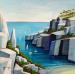 Painting Calanque d'en Vau AP 122 by Burgi Roger | Painting Figurative Landscapes Marine Acrylic