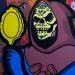 Painting Skeletor by Kalo | Painting Pop-art Pop icons Graffiti Gluing Posca