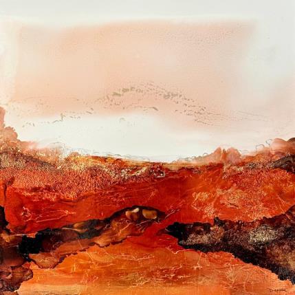Painting Nuées d'amour 1585 by Depaire Silvia | Painting Abstract Acrylic Landscapes, Minimalist