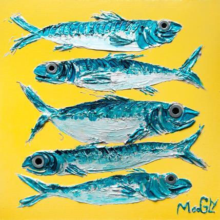 Painting Huilus by Moogly | Painting Raw art Acrylic, Cardboard, Resin Animals