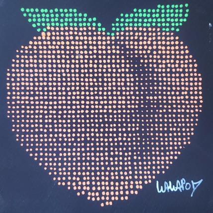 Peinture Ceci est une pêche par Wawapod | Tableau Pop-art Acrylique, Posca Icones Pop